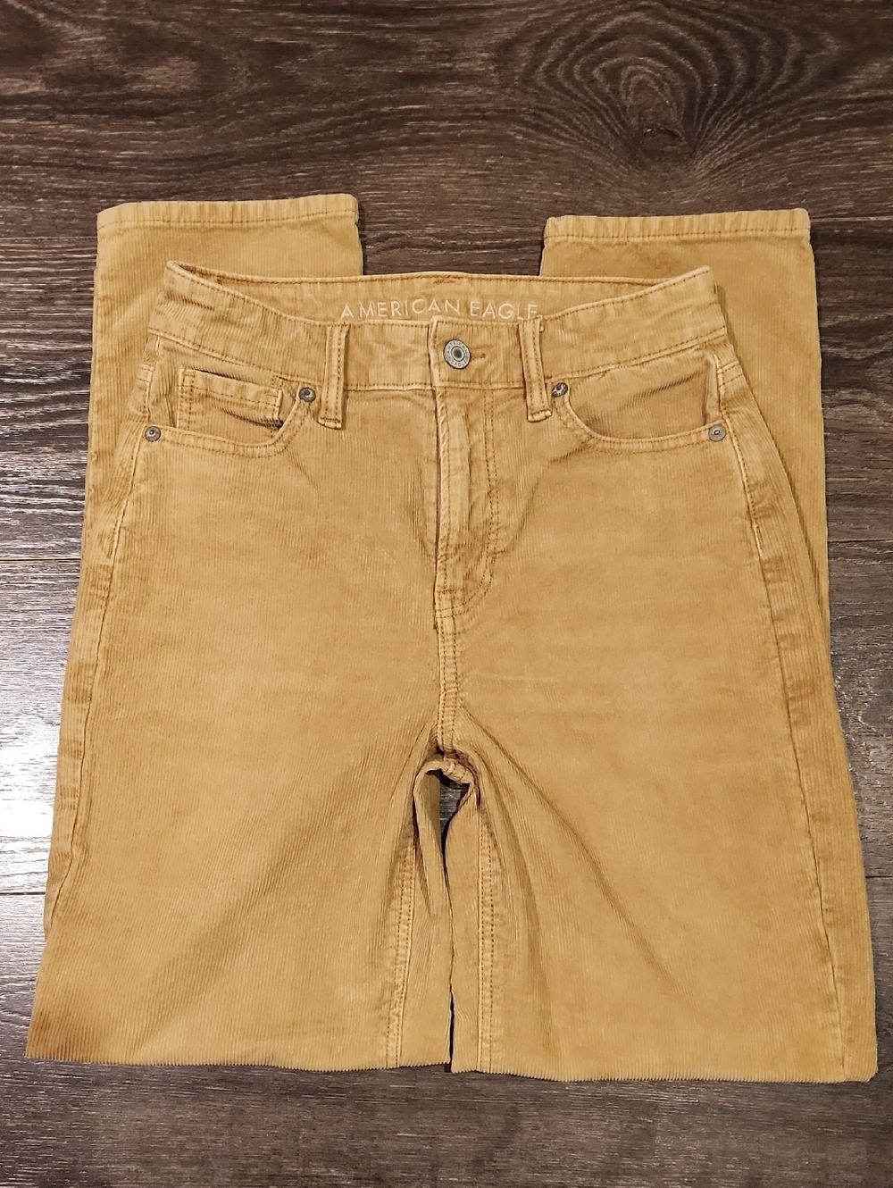 ❤️ AMERICAN EAGLE HIGH RISE CORDUROY MOM STRAIGHT JEANS / PANTS, 0 (25)